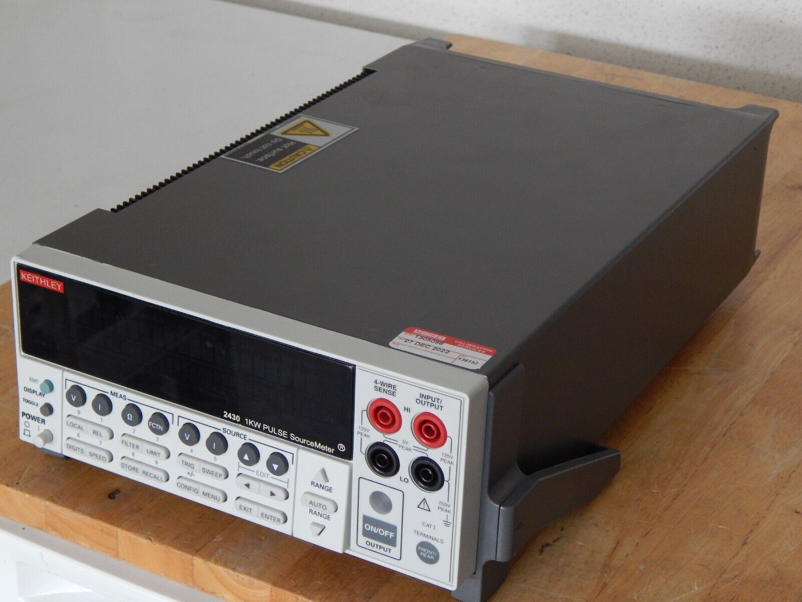 Keithley 2430 1kW Pulse Mode SourceMeter to 100V & 10A, REV C34, OEM NIST Cal Keithley 2430 1kW Pulse Mode SourceMeter to 100V & 10A, REV C34, OEM NIST Cal